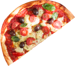 Pizza Topoľčany: Margharitta, Quattro Formaggi, Šunková, Vegetariana, Sedliacka, Al Pollo, Prosciutto, Mexicana, Tuniaková a Pizza štangle. Grilované kura, Zapekačky, Vyprážaný syr s hranolkami